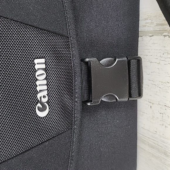 Canon black camera bag soft sided padded NEW without no tag 11" x 5" x 7" - Picture 7 of 10